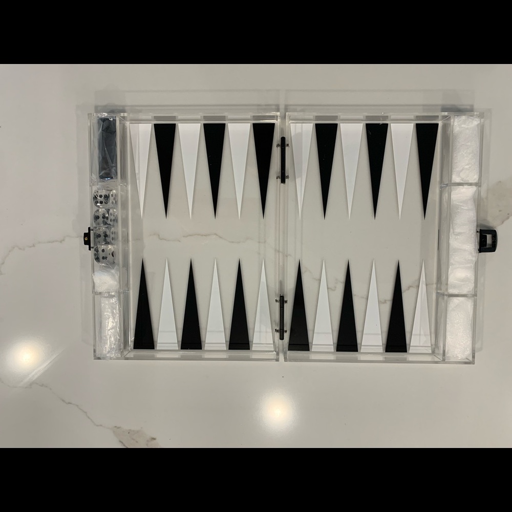 Acrylic backgammon - Picture 2 of 4